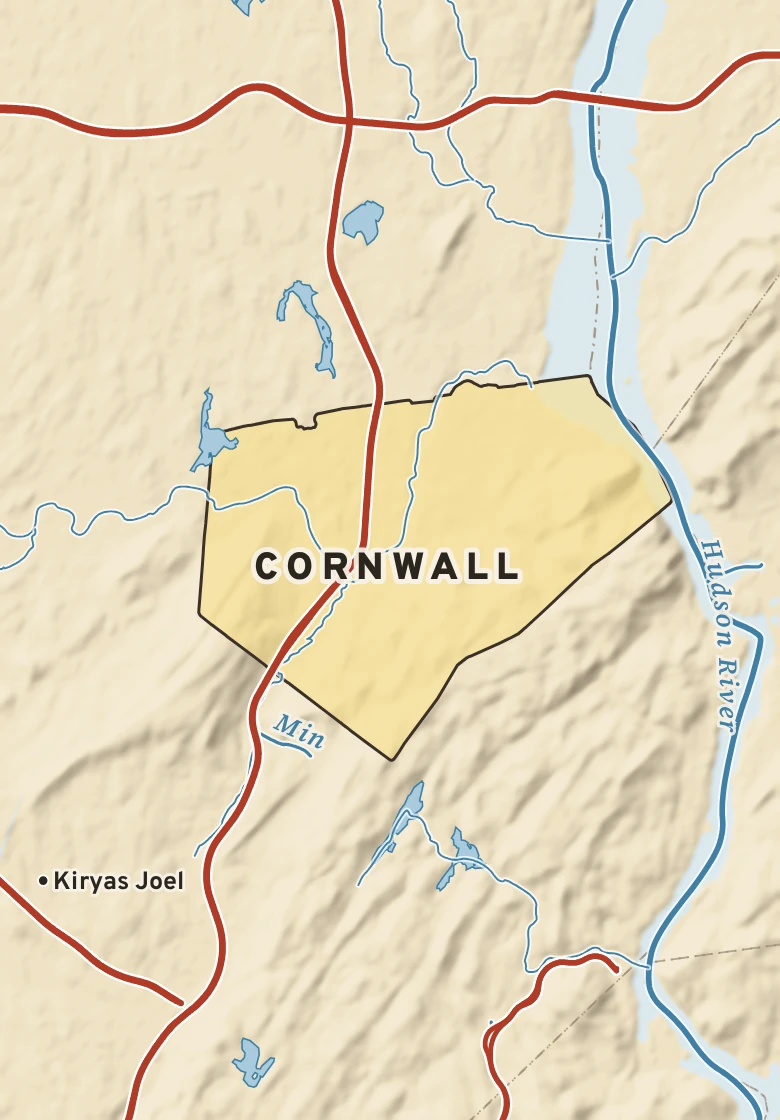 Atlas plate of Cornwall, New York.