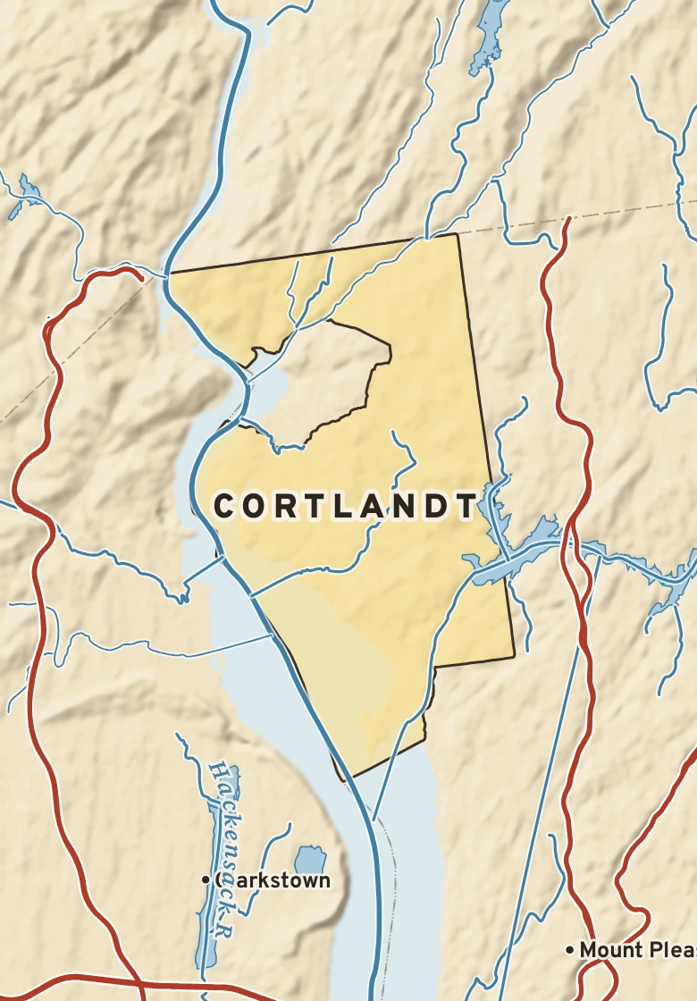 Atlas plate of Cortlandt, New York.