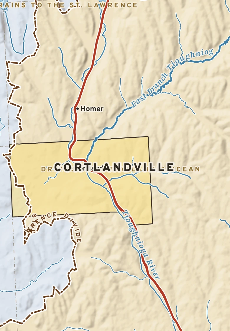 Atlas plate of Cortlandville, New York.