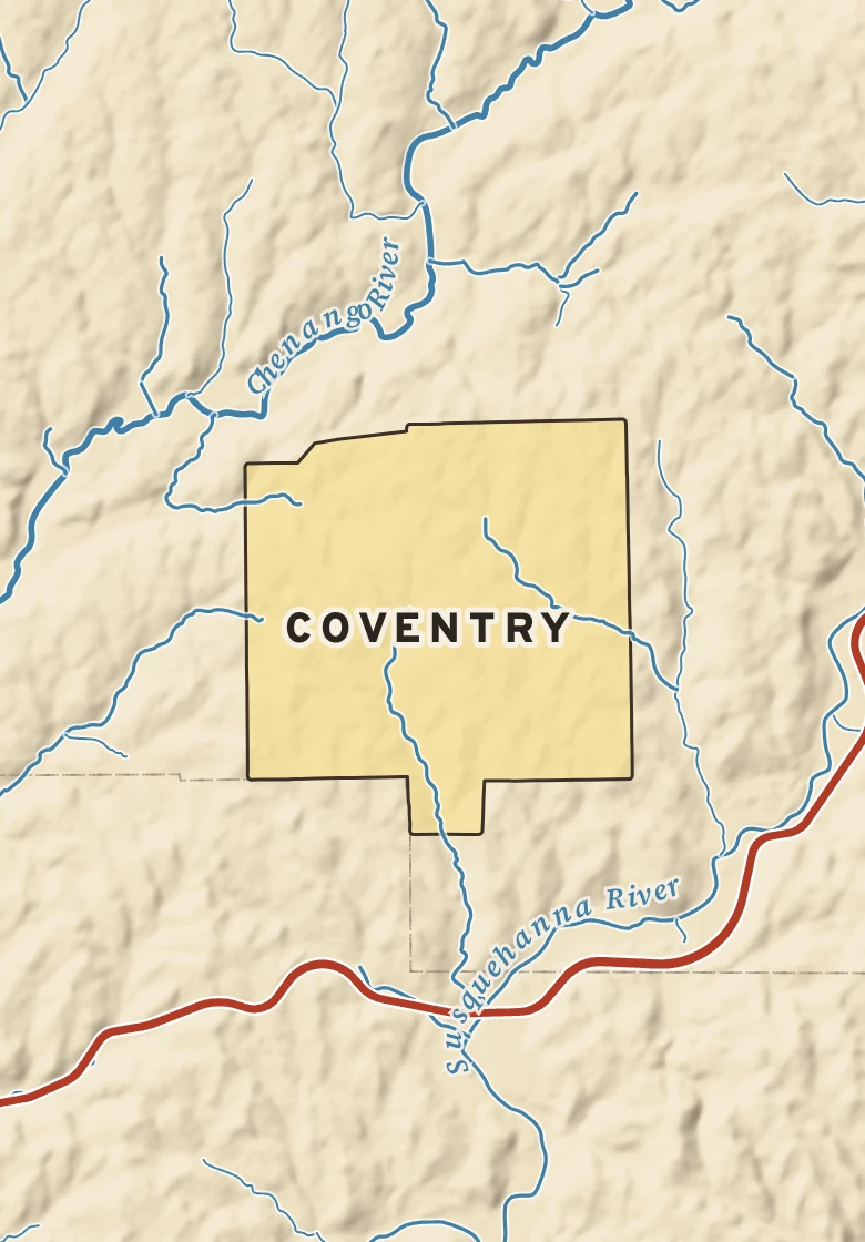 Atlas plate of Coventry, New York.