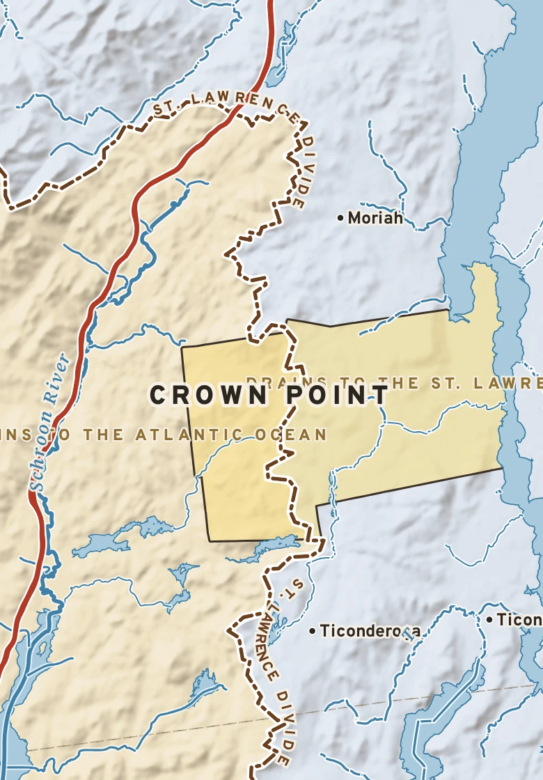 Atlas plate of Crown Point, New York.