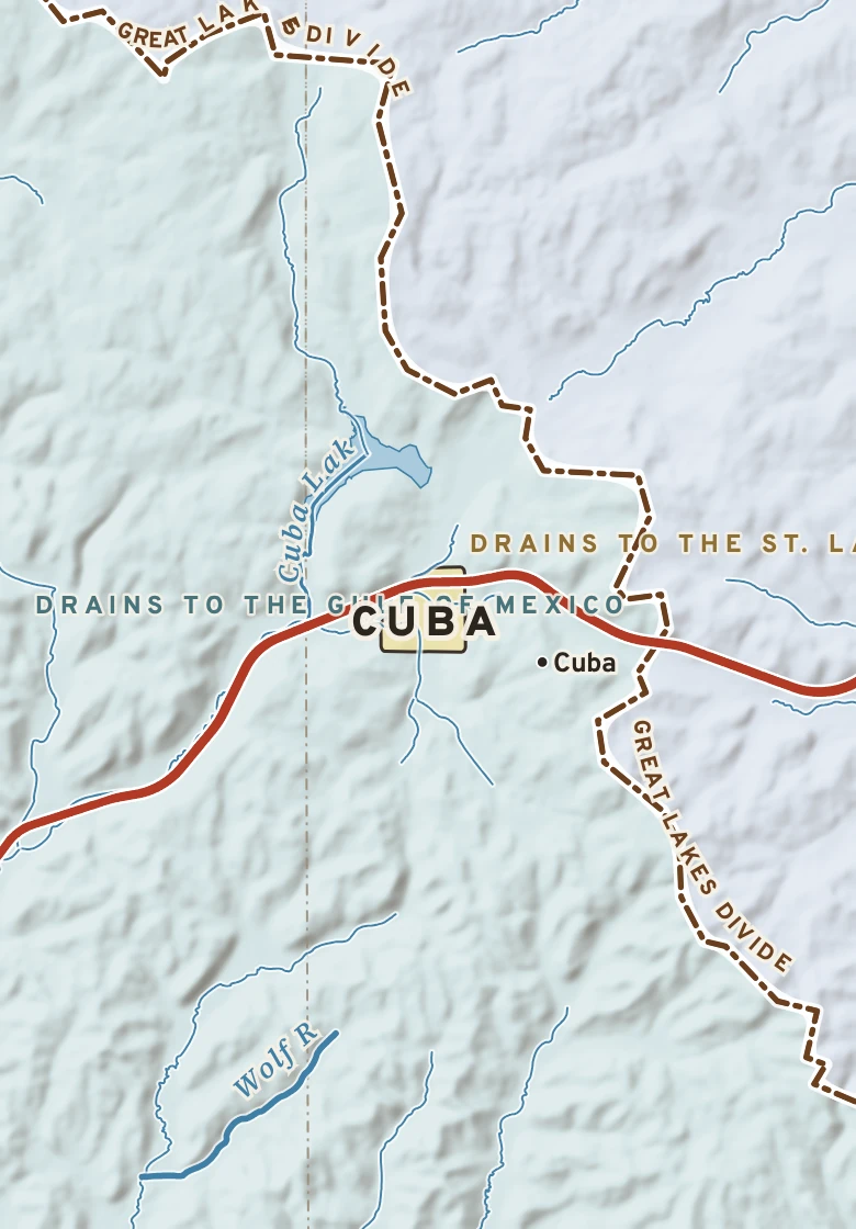 Atlas plate of Cuba, New York.