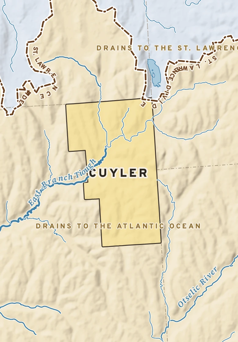 Atlas plate of Cuyler, New York.