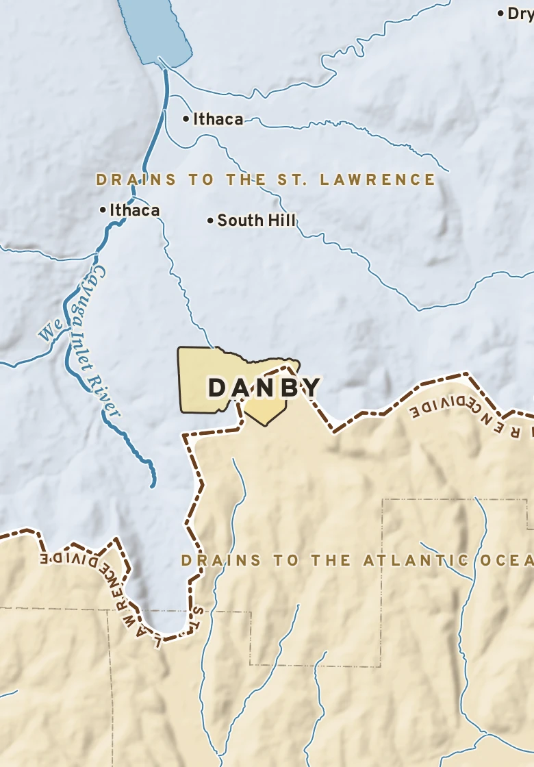 Atlas plate of Danby, New York.
