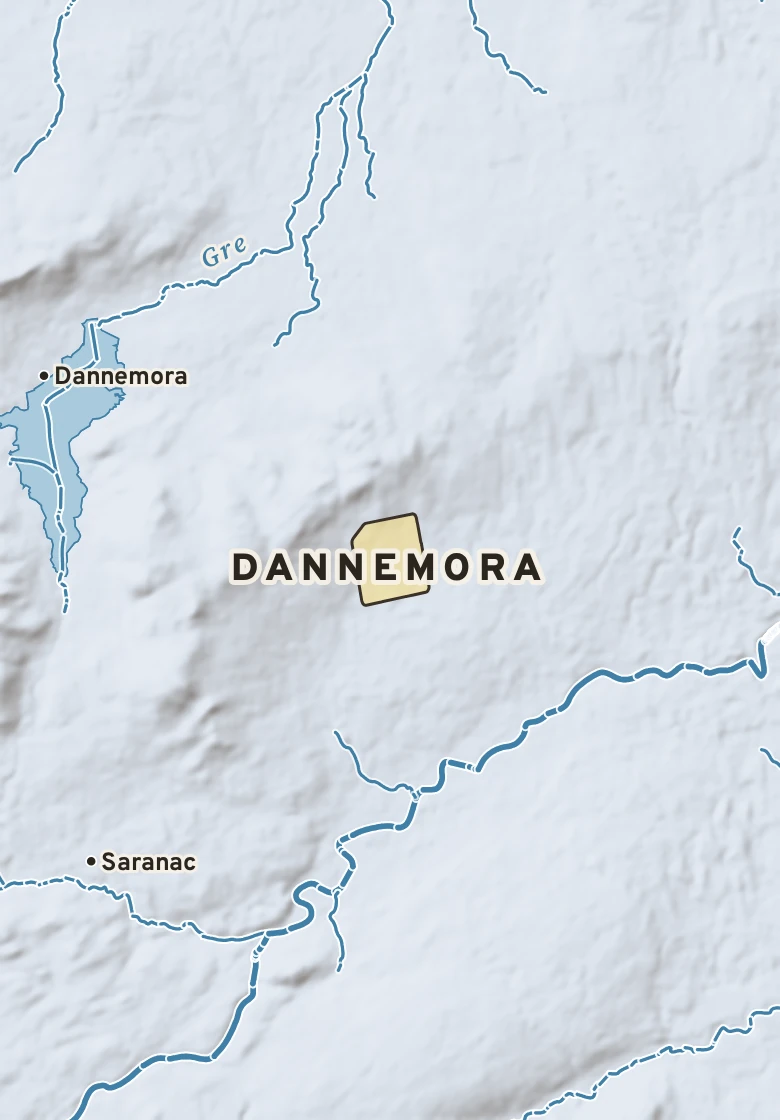 Atlas plate of Dannemora, New York.