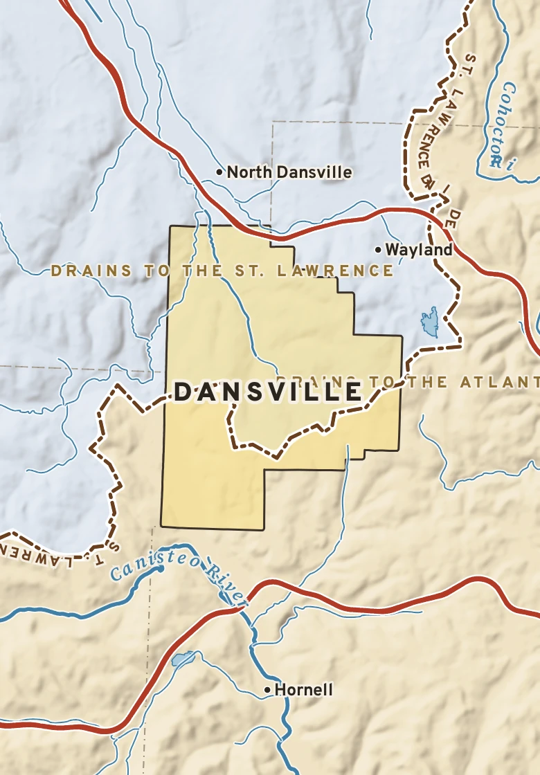 Atlas plate of Dansville, New York.