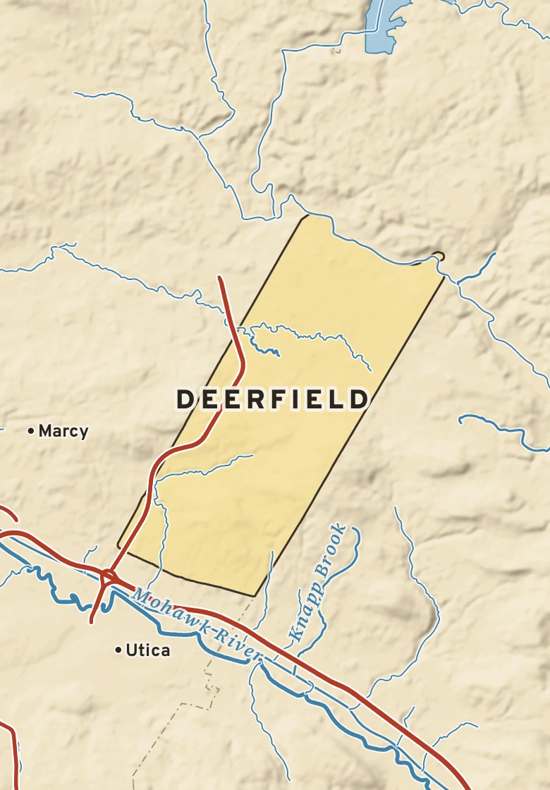 Atlas plate of Deerfield, New York.