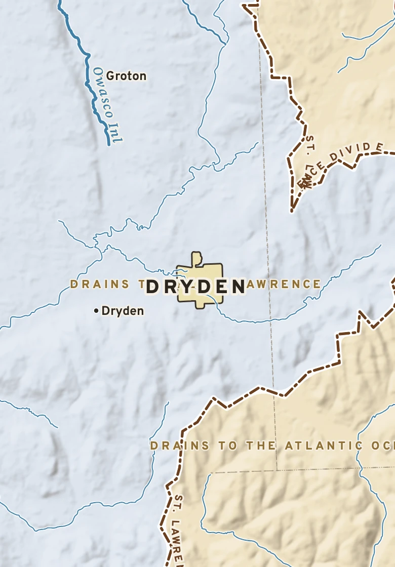 Atlas plate of Dryden, New York.