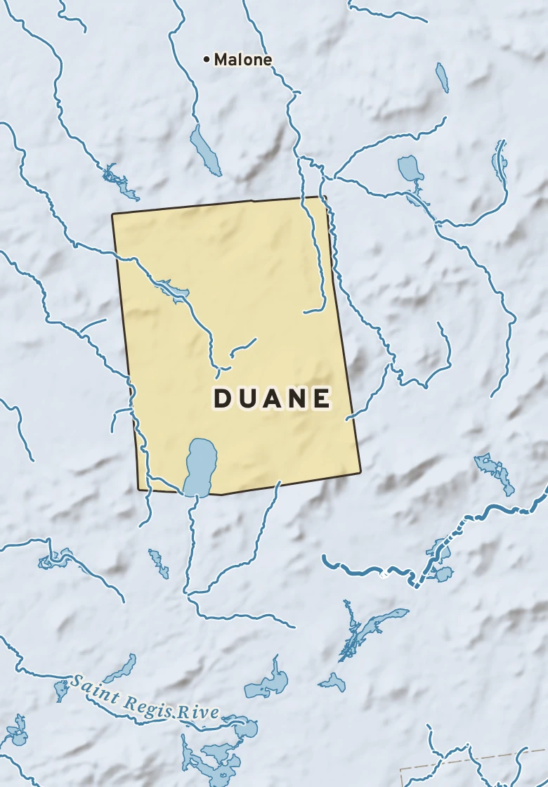 Atlas plate of Duane, New York.
