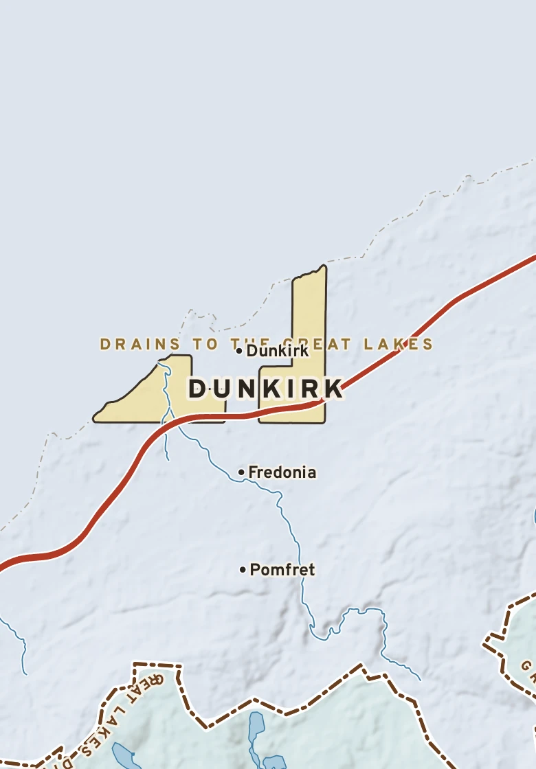 Atlas plate of Dunkirk, New York.