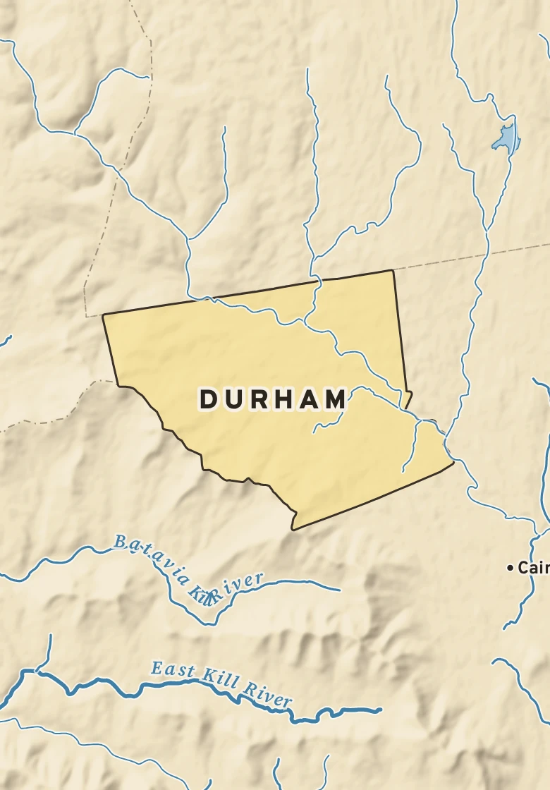 Atlas plate of Durham, New York.