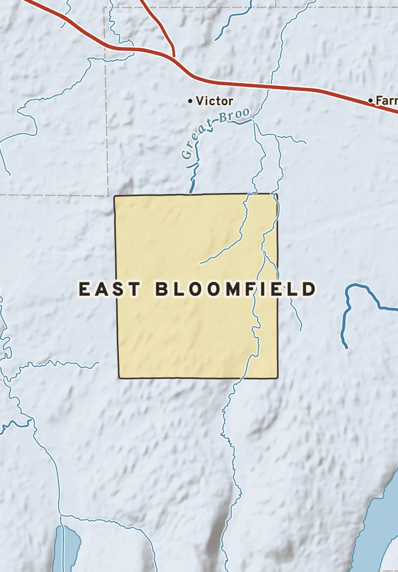 Atlas plate of East Bloomfield, New York.