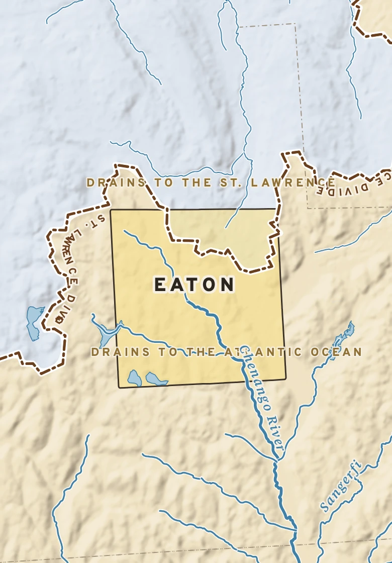 Atlas plate of Eaton, New York.