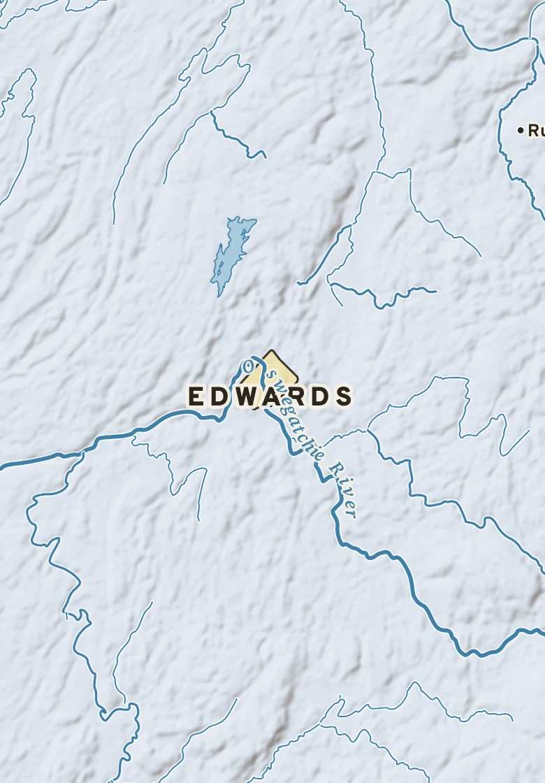 Atlas plate of Edwards, New York.