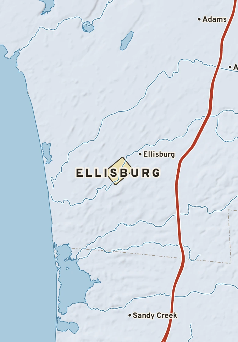 Atlas plate of Ellisburg, New York.