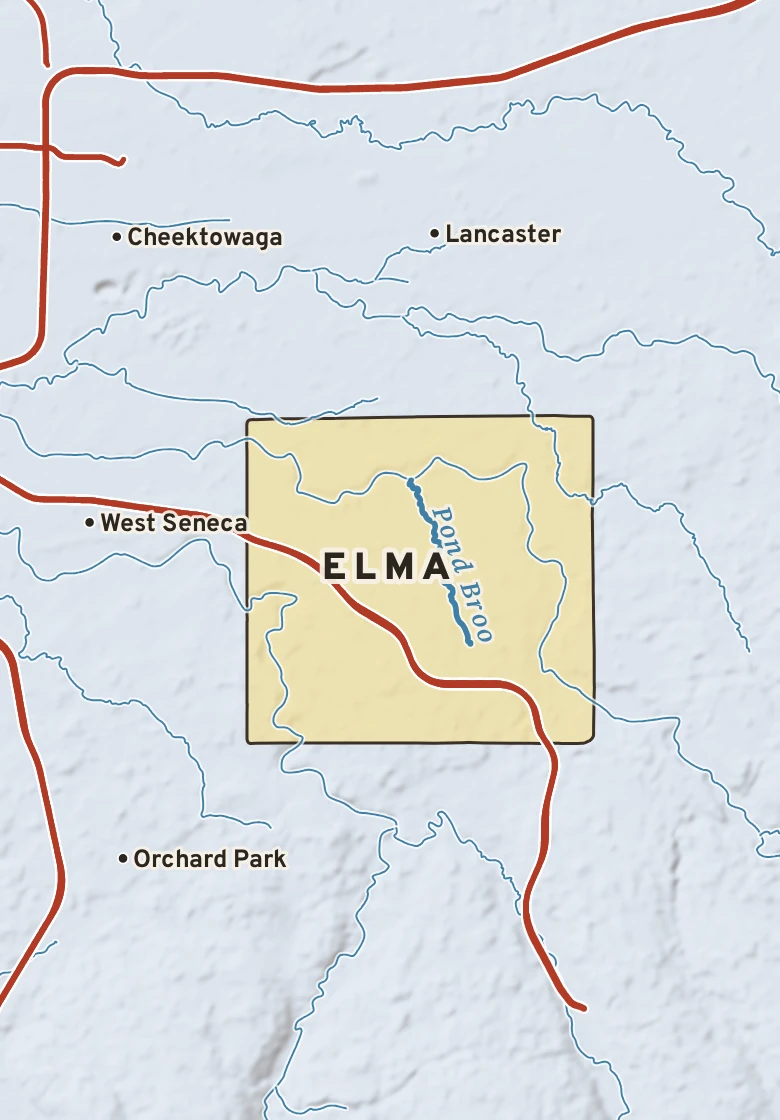 Atlas plate of Elma, New York.