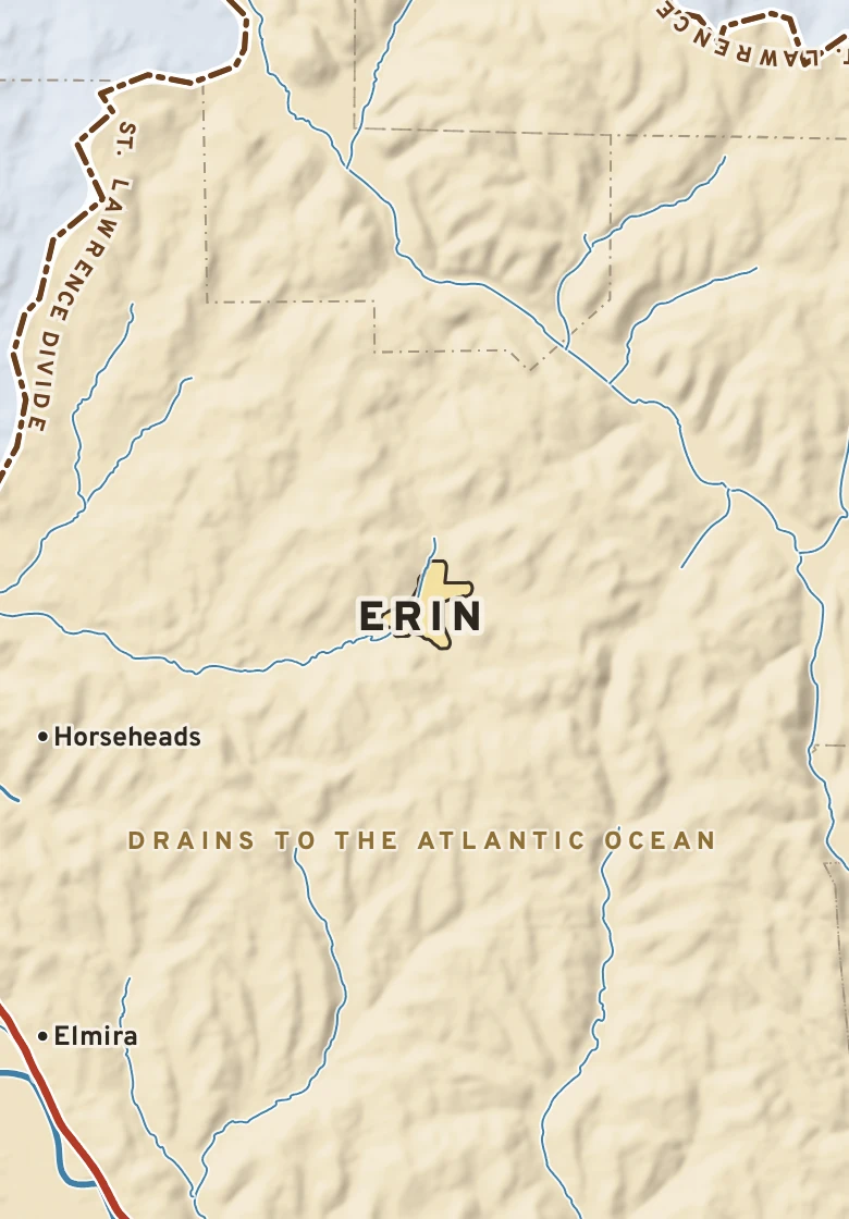 Atlas plate of Erin, New York.