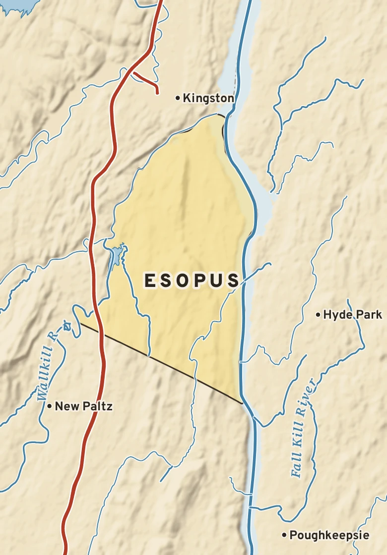 Atlas plate of Esopus, New York.