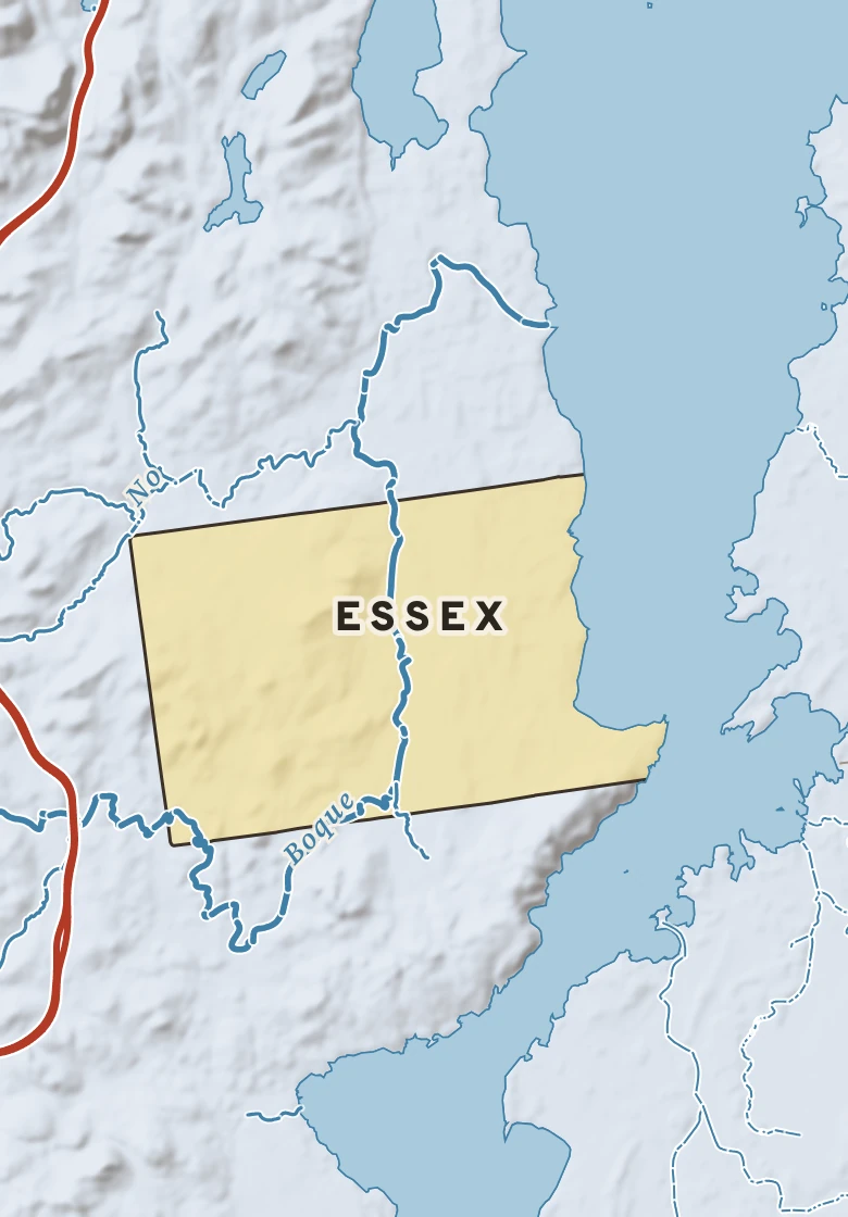 Atlas plate of Essex, New York.