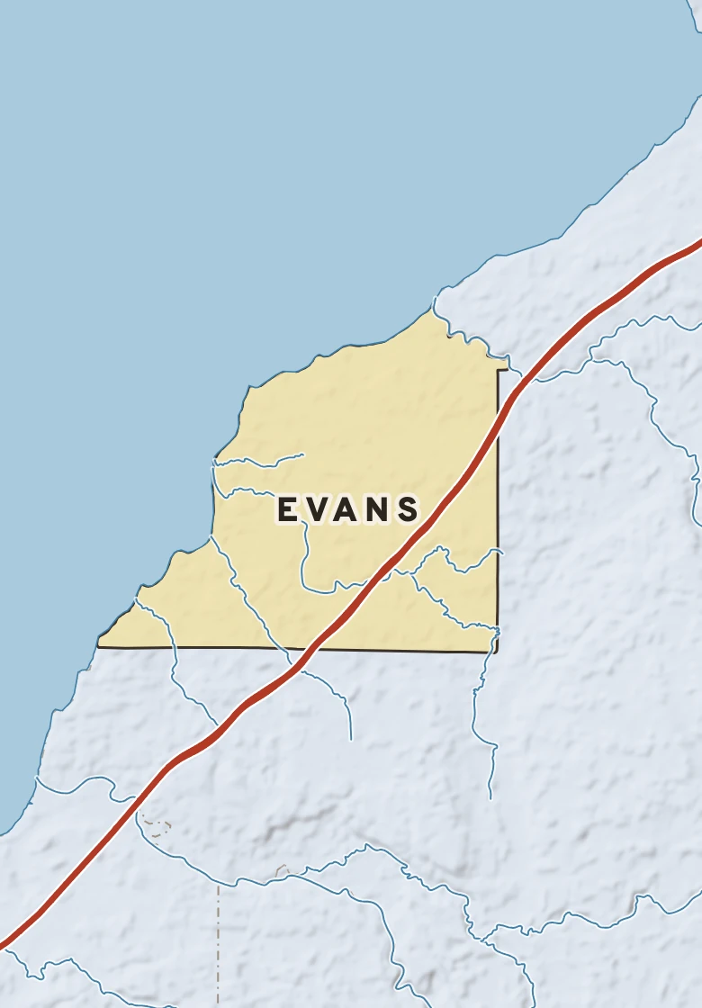 Atlas plate of Evans, New York.