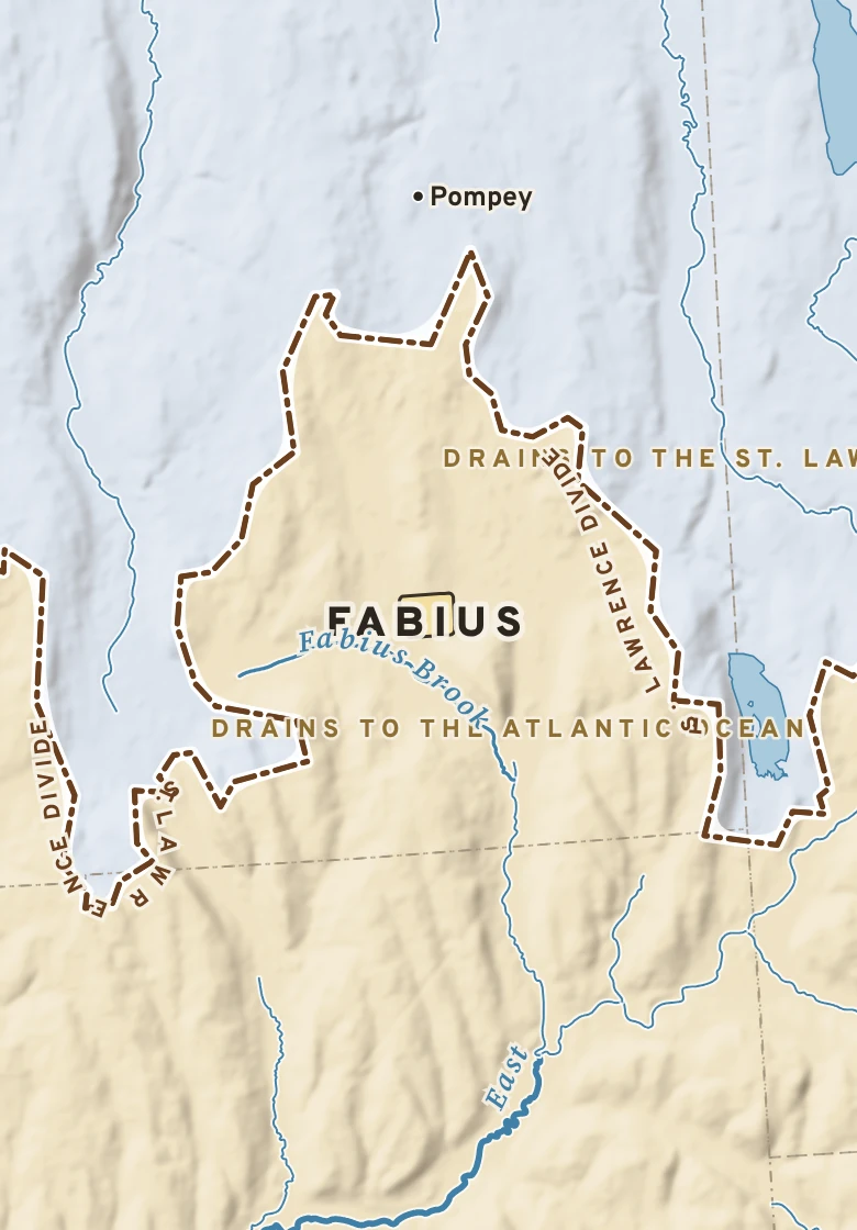 Atlas plate of Fabius, New York.