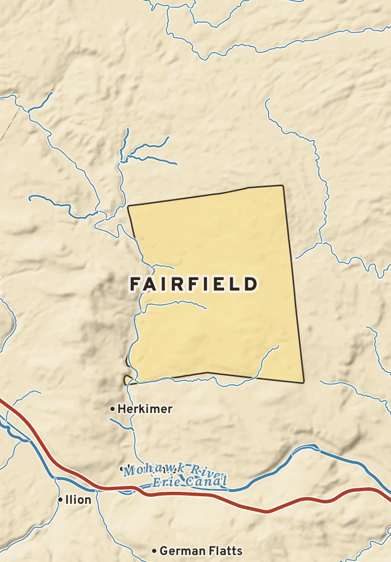 Atlas plate of Fairfield, New York.