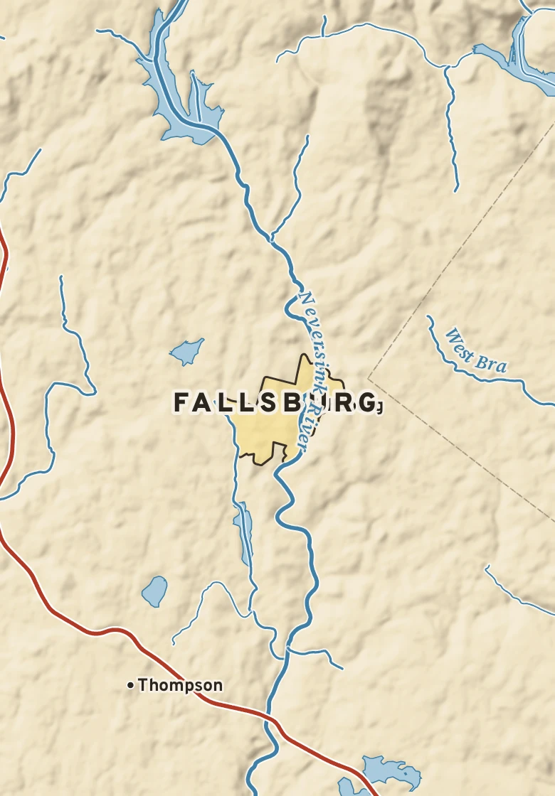 Atlas plate of Fallsburg, New York.