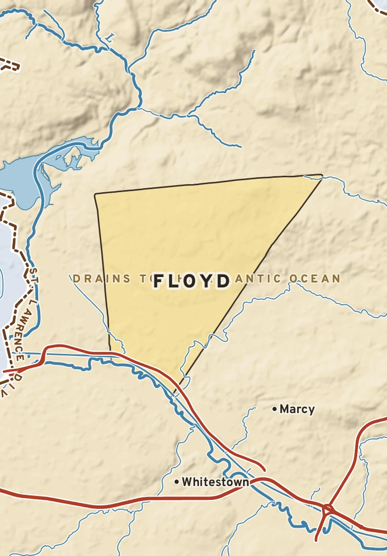 Atlas plate of Floyd, New York.