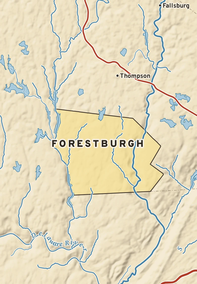 Atlas plate of Forestburgh, New York.