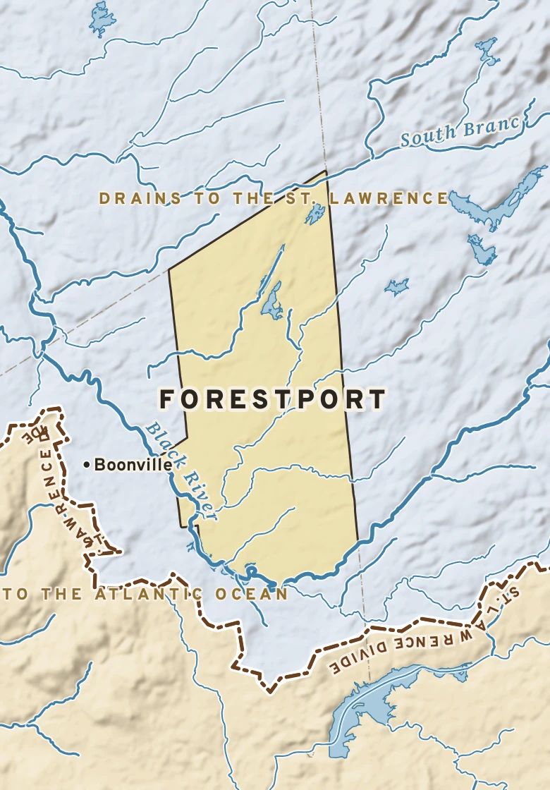 Atlas plate of Forestport, New York.