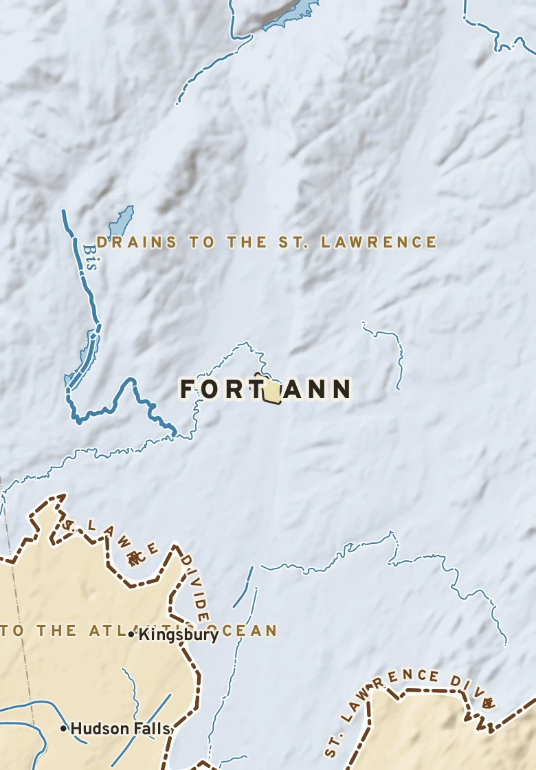Atlas plate of Fort Ann, New York.
