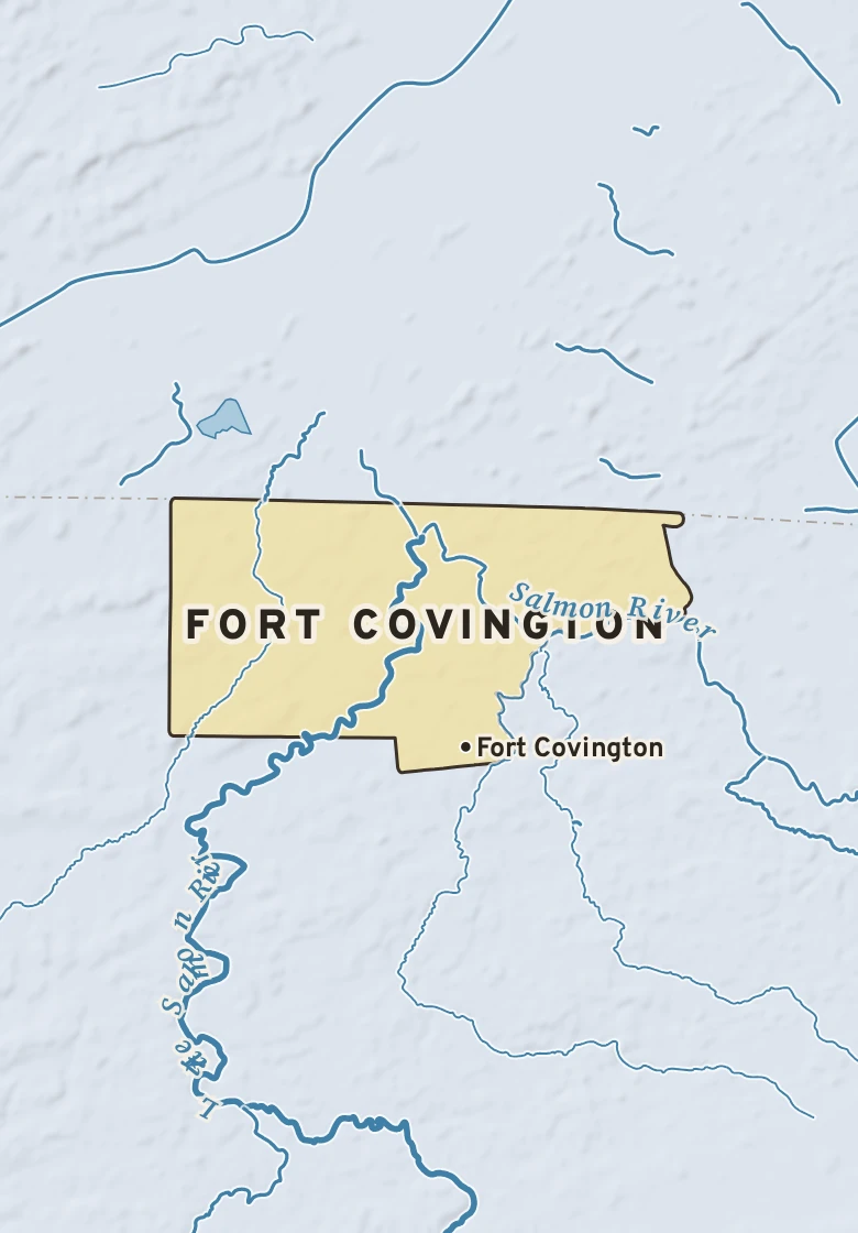 Atlas plate of Fort Covington, New York.