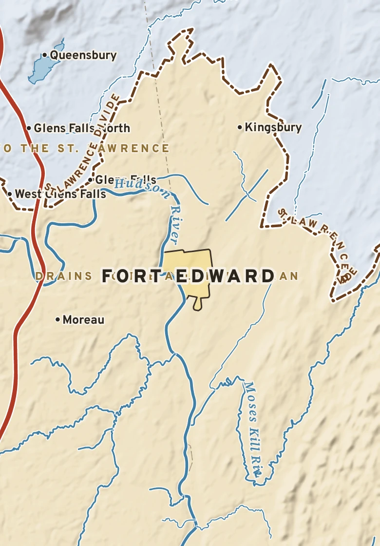 Atlas plate of Fort Edward, New York.