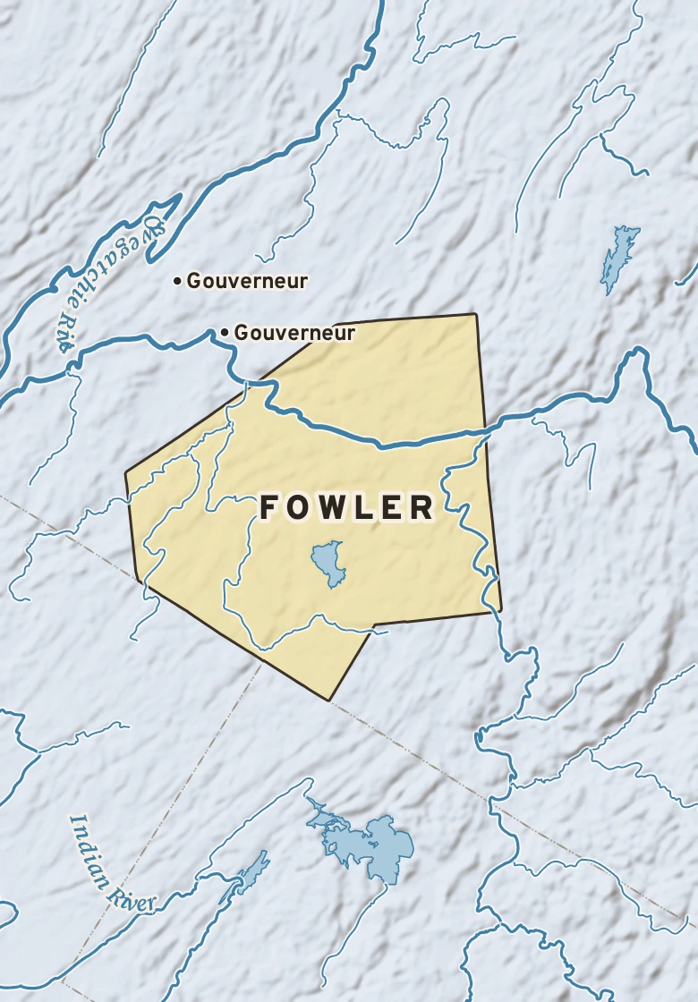 Atlas plate of Fowler, New York.