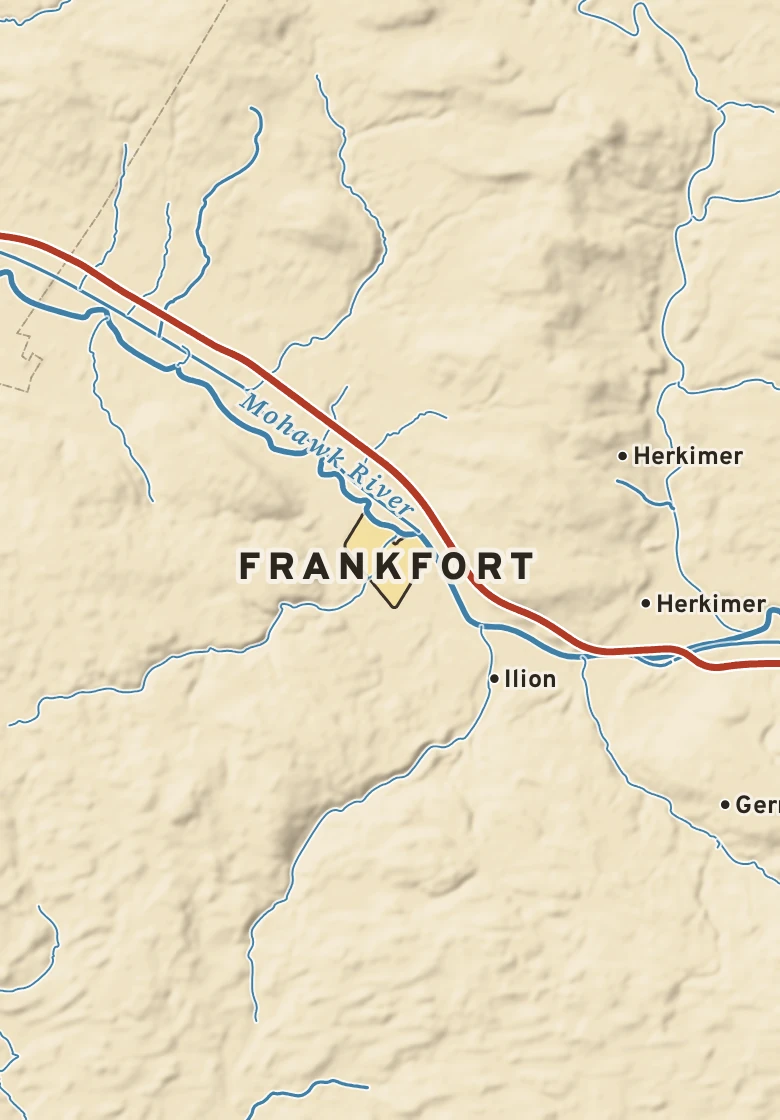 Atlas plate of Frankfort, New York.