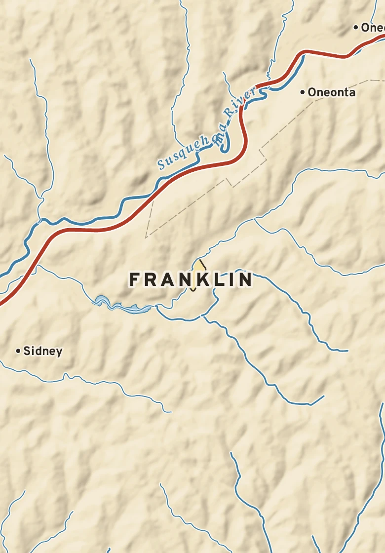 Atlas plate of Franklin, New York.