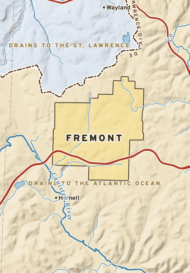 Atlas plate of Fremont, New York.
