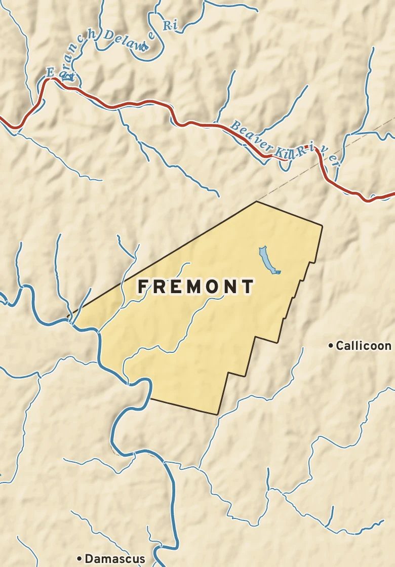 Atlas plate of Fremont, New York.