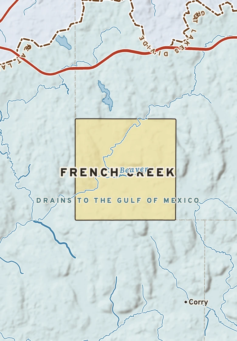Atlas plate of French Creek, New York.