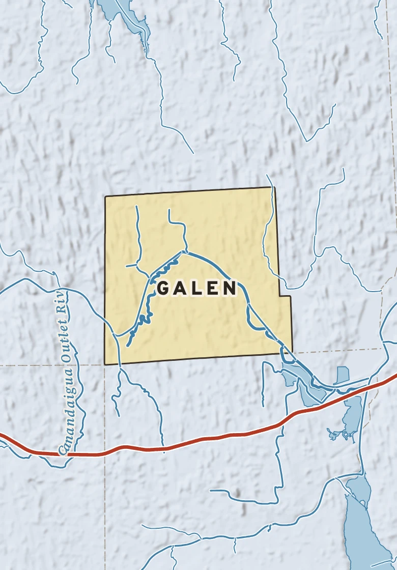 Atlas plate of Galen, New York.