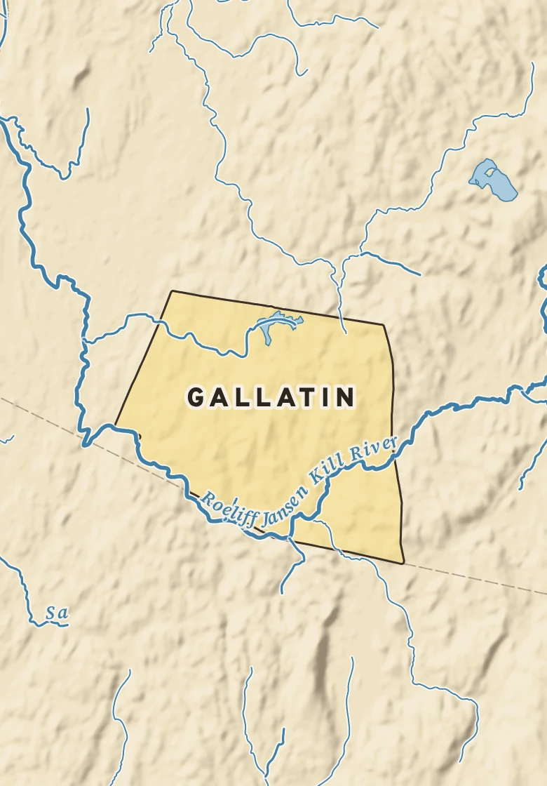 Atlas plate of Gallatin, New York.