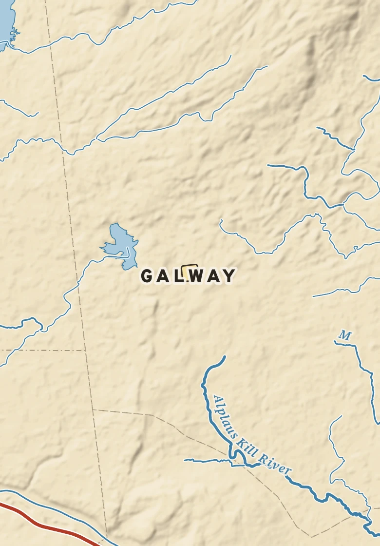 Atlas plate of Galway, New York.