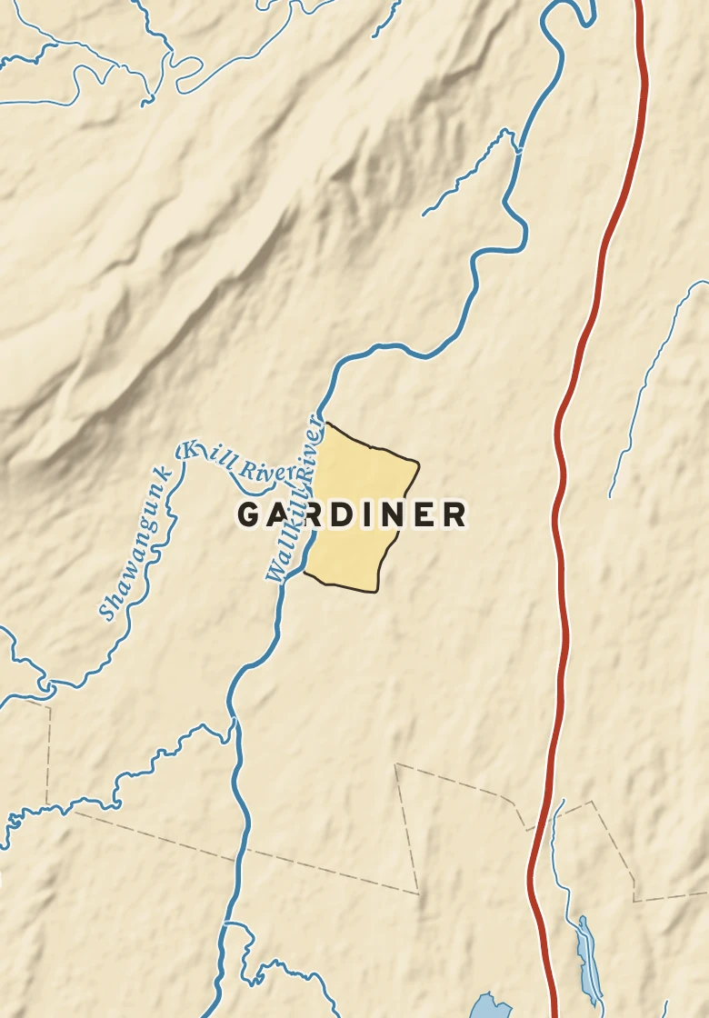 Atlas plate of Gardiner, New York.