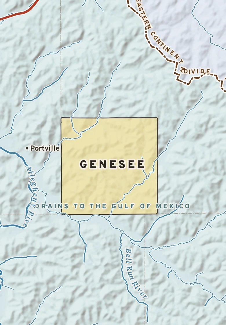 Atlas plate of Genesee, New York.