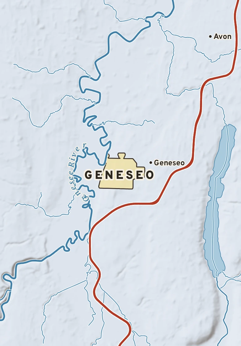 Atlas plate of Geneseo, New York.