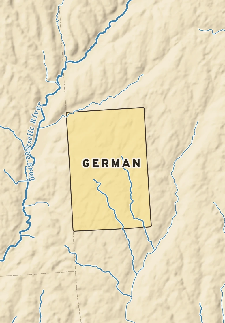 Atlas plate of German, New York.