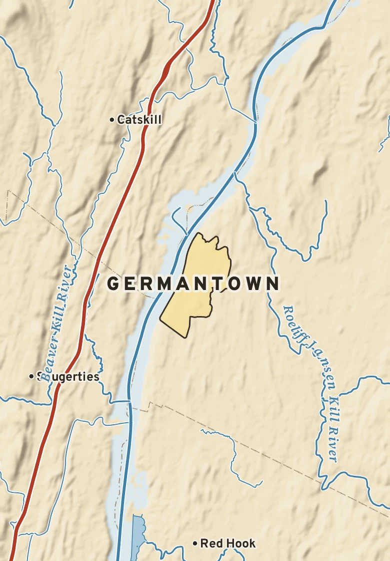 Atlas plate of Germantown, New York.