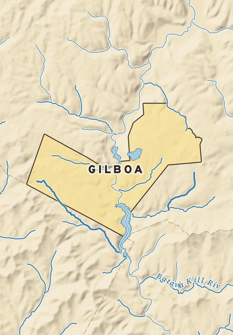 Atlas plate of Gilboa, New York.