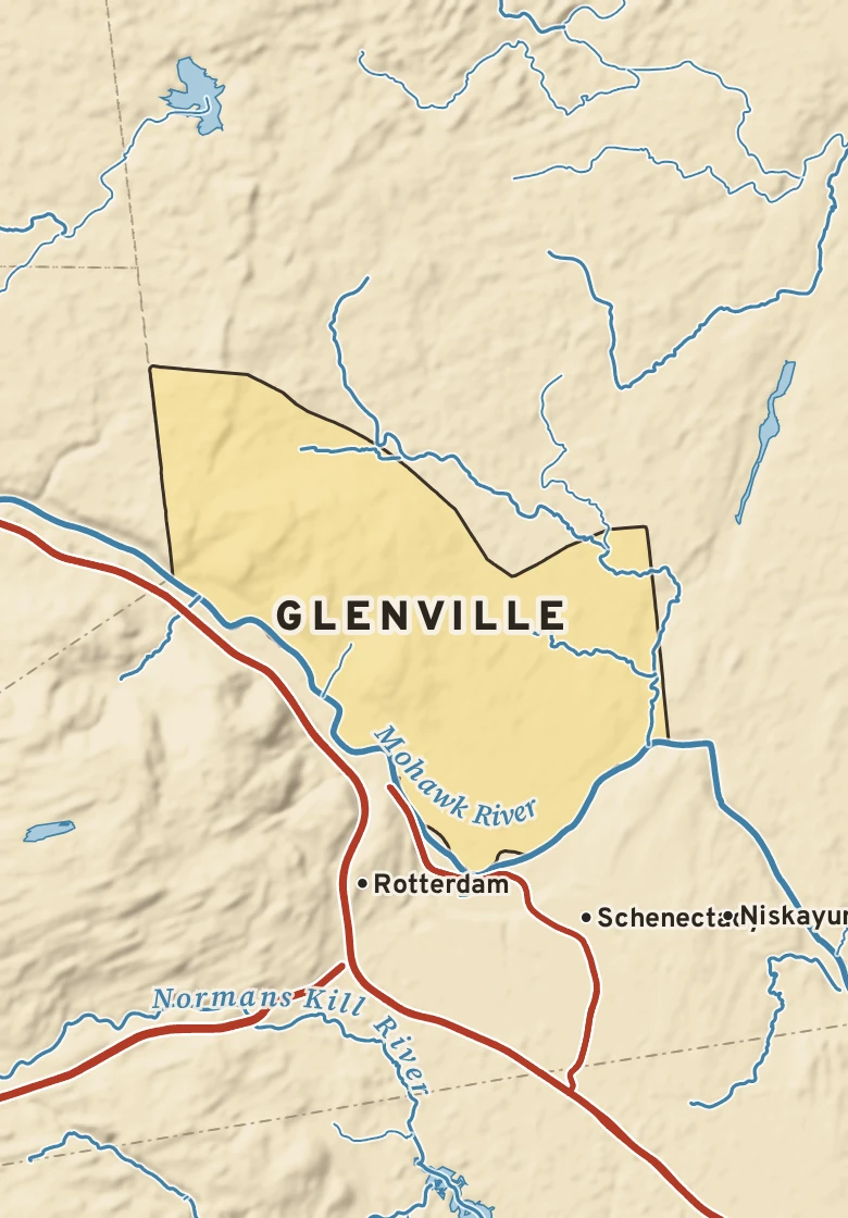 Atlas plate of Glenville, New York.