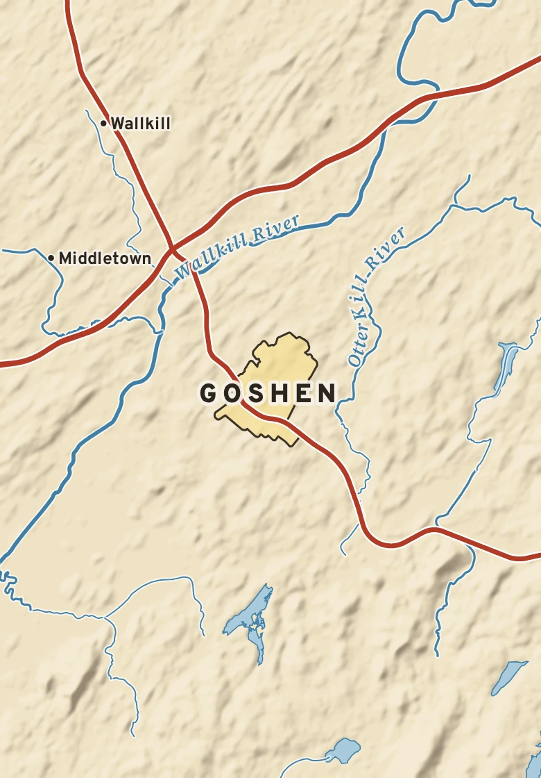 Atlas plate of Goshen, New York.